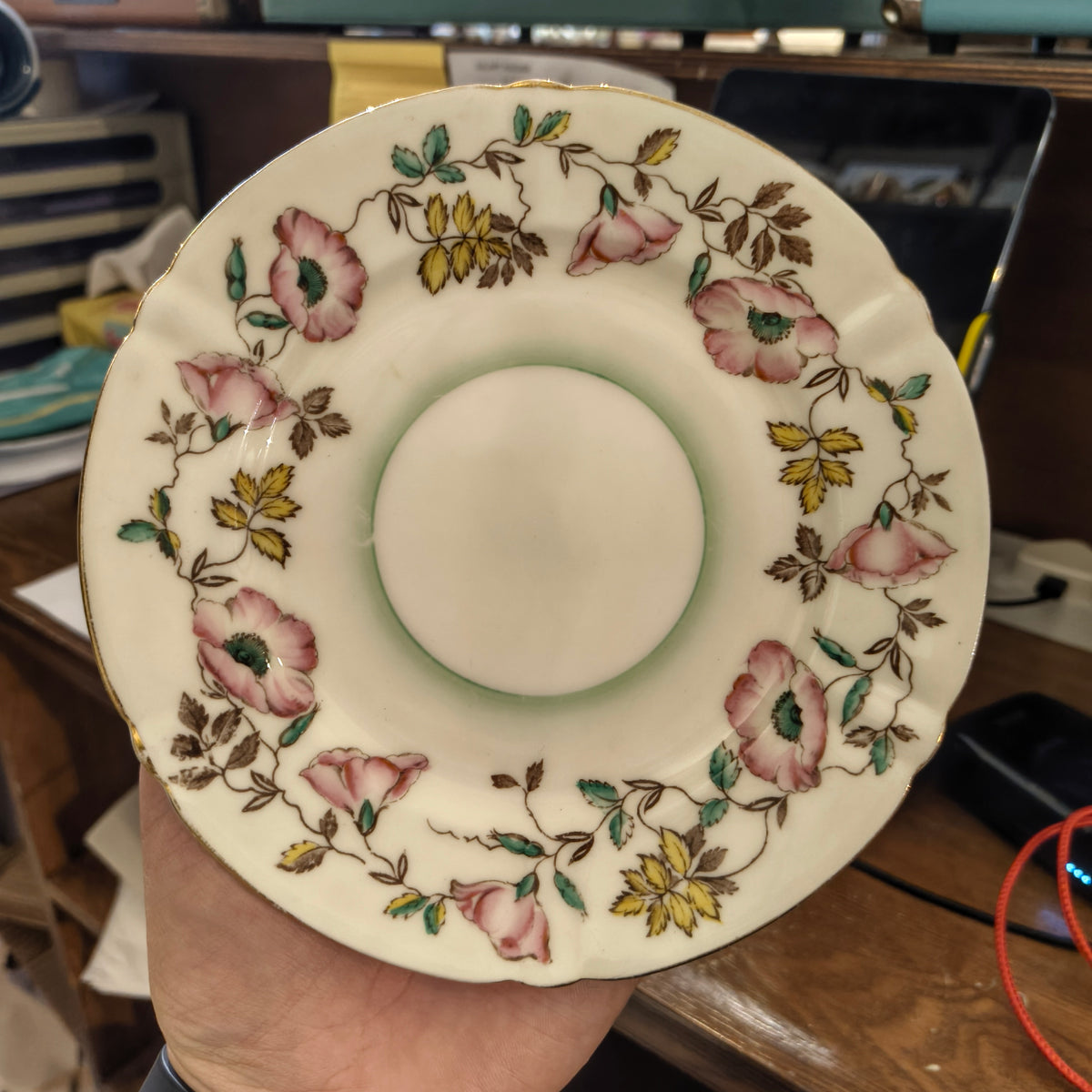 Vintage Old Royal Bone China Cake Plate 18cm