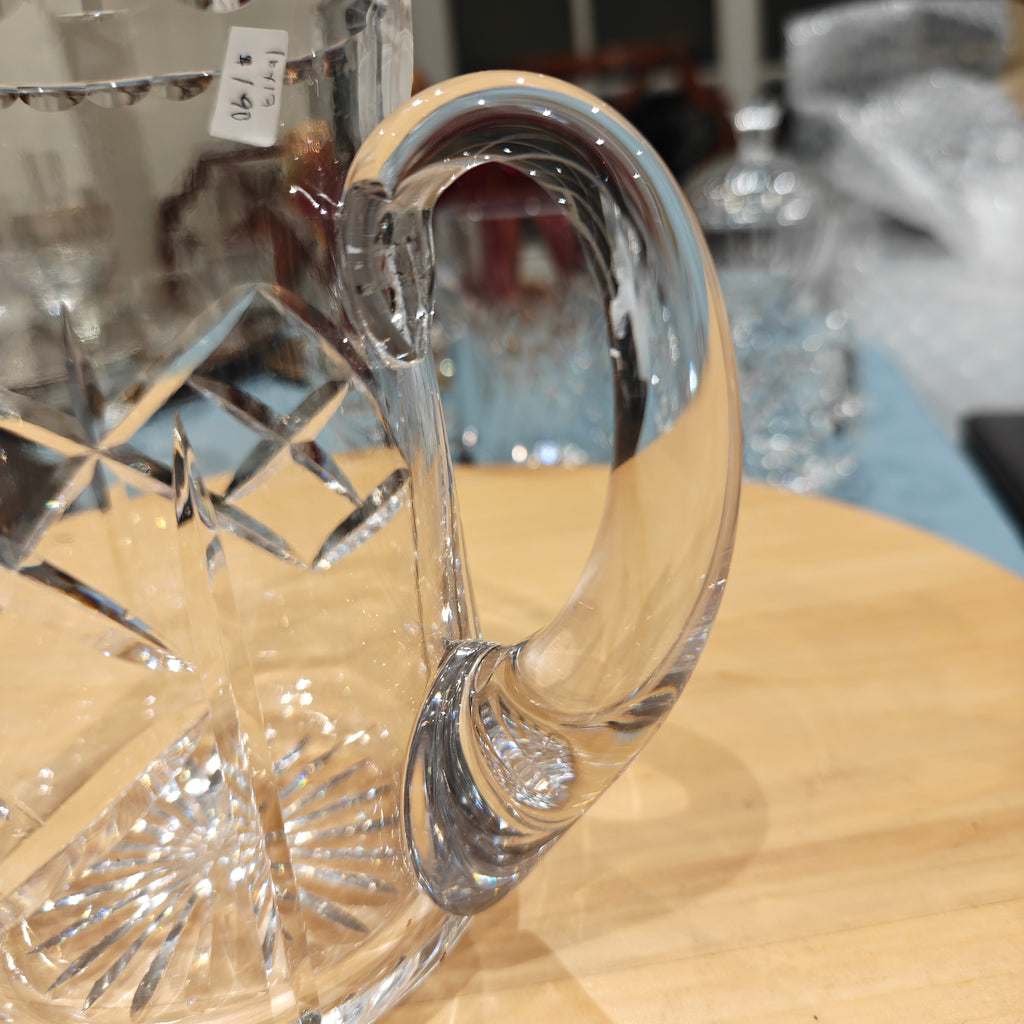 Vintage cut crystal glass pitcher