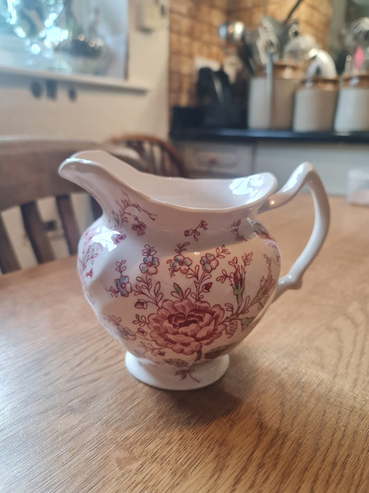 Johnson Brothers Vintage Rose Chintz Pitcher England