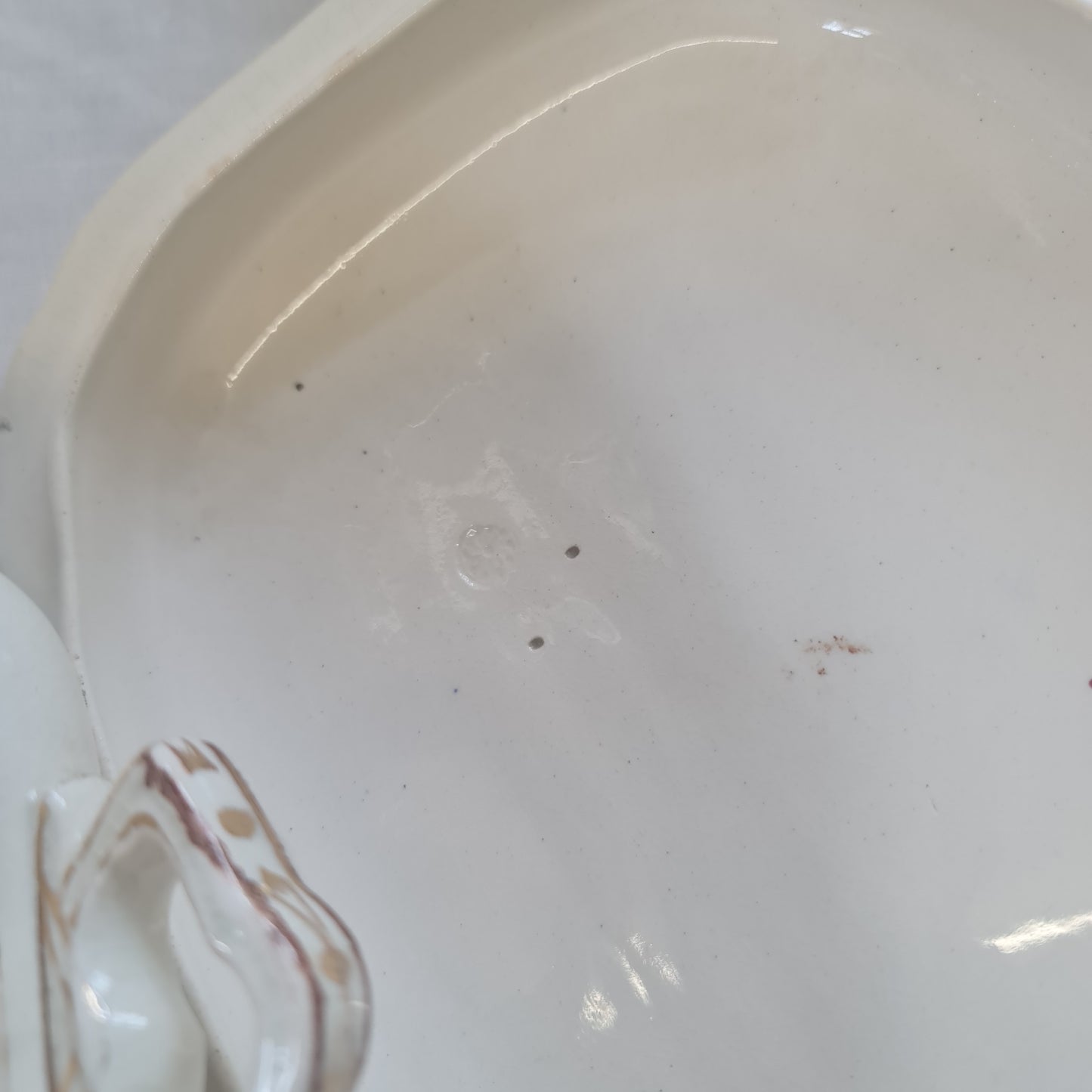 A beautiful antique covered tureen.