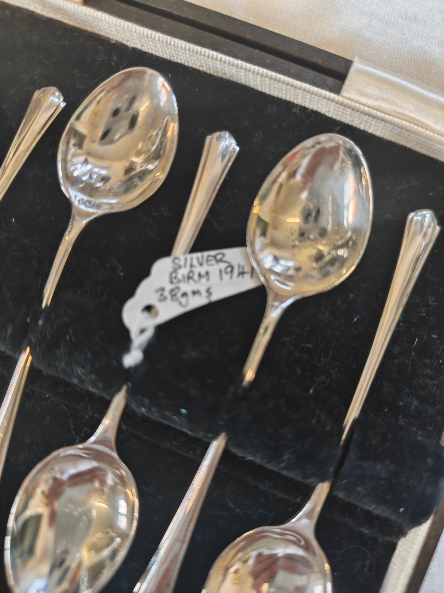 19th Century William Hutton and son sterling Silver spoon 38gm