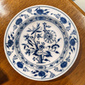 Circa 1890 Meissen Blue Onion Porcelain Plate, 24cm