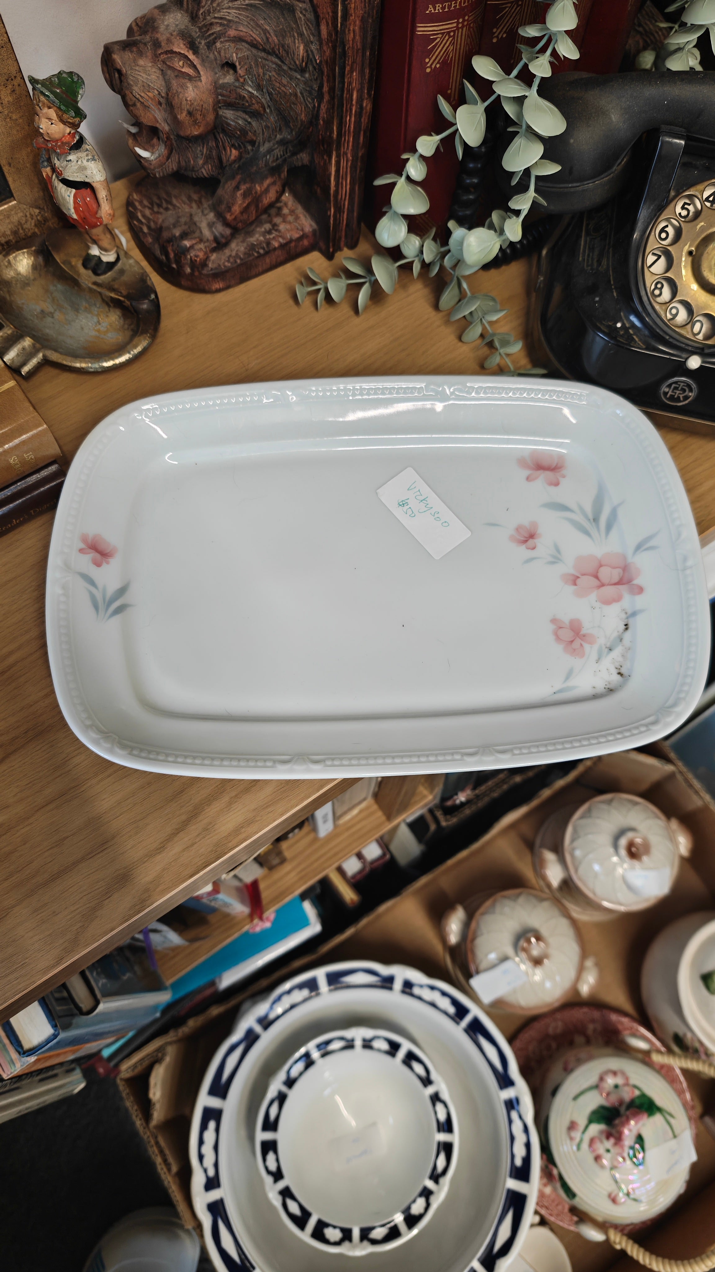 Vintage Germany Bavaria  Mitterteich big platter -32 x 22 cm