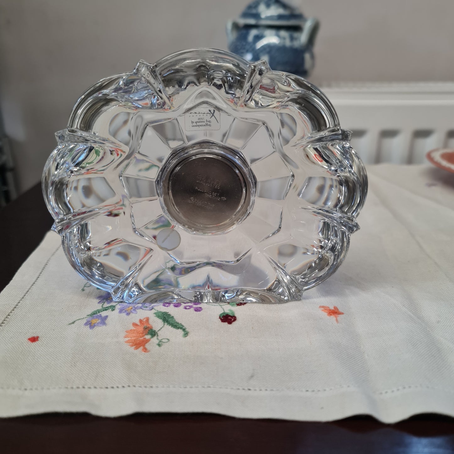 Czech Republic crystal table clock