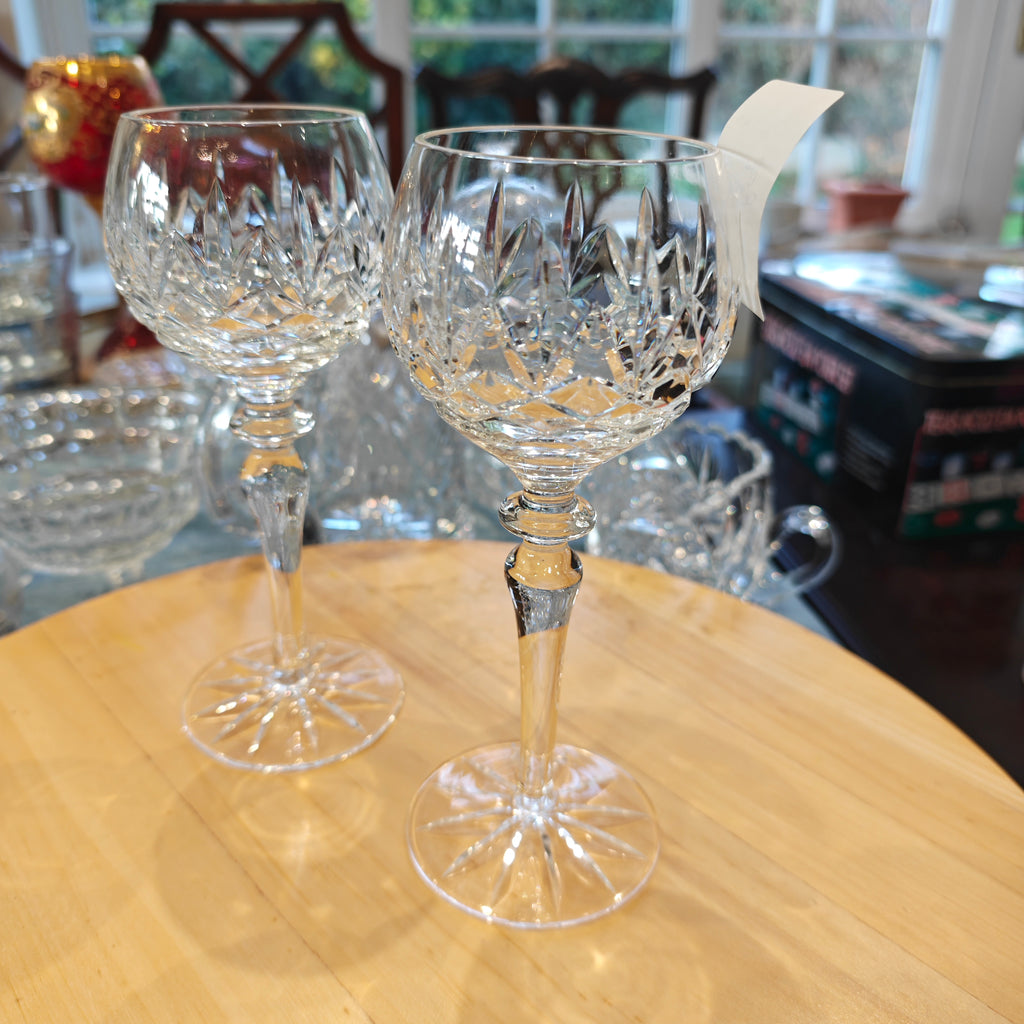Waterford Lismore Hock wine glasses. Very good condition