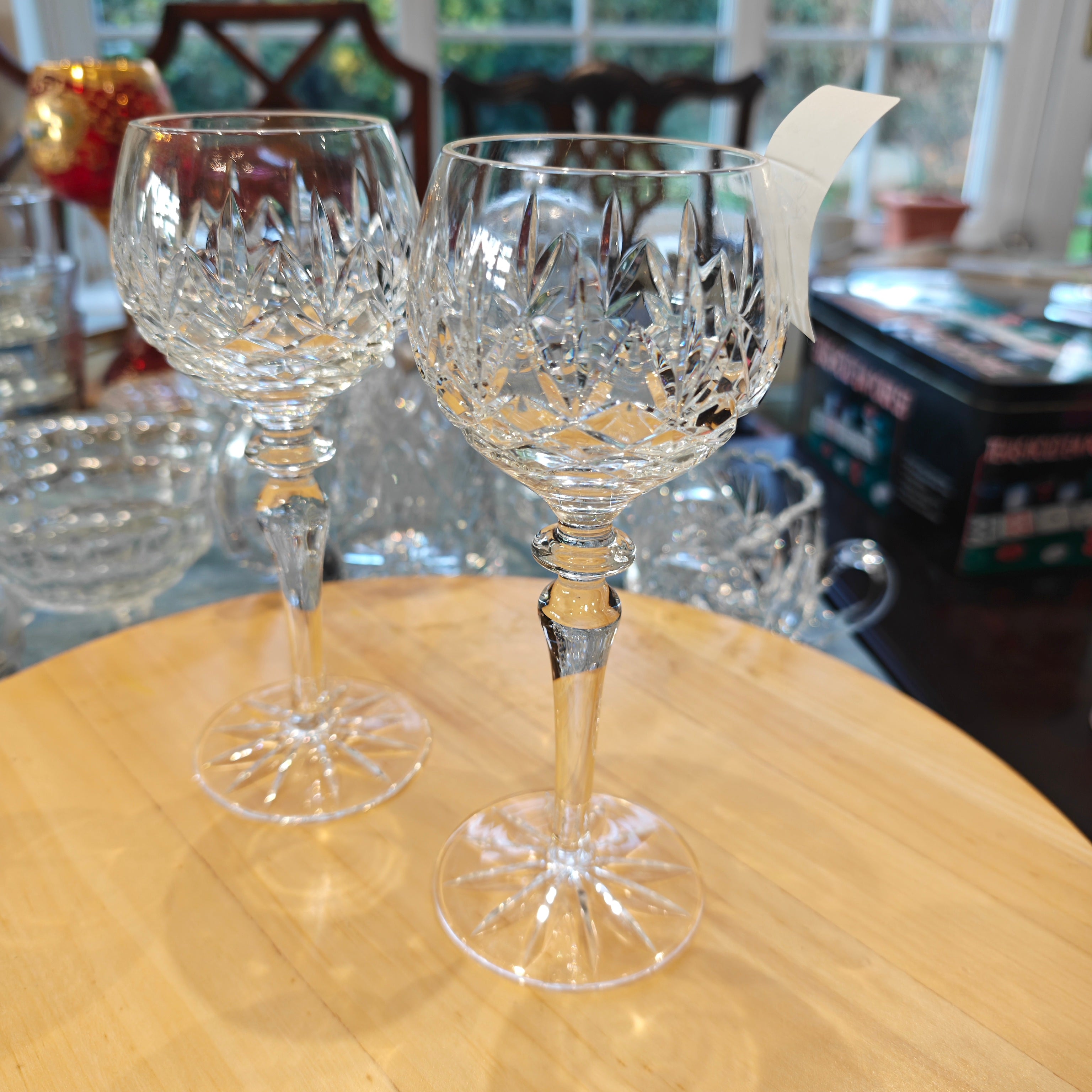 Waterford Lismore Hock wine glasses. Very good condition