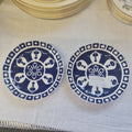 Vintage Blue and white plate x2