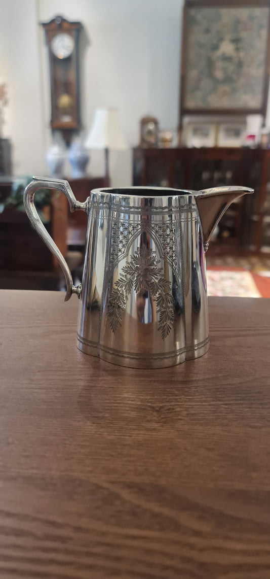 Edwardian silver plated milk jug by J.B. Chatterley & Sons Ltd