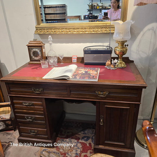 Antique Georgian Style Desk with Leather Top