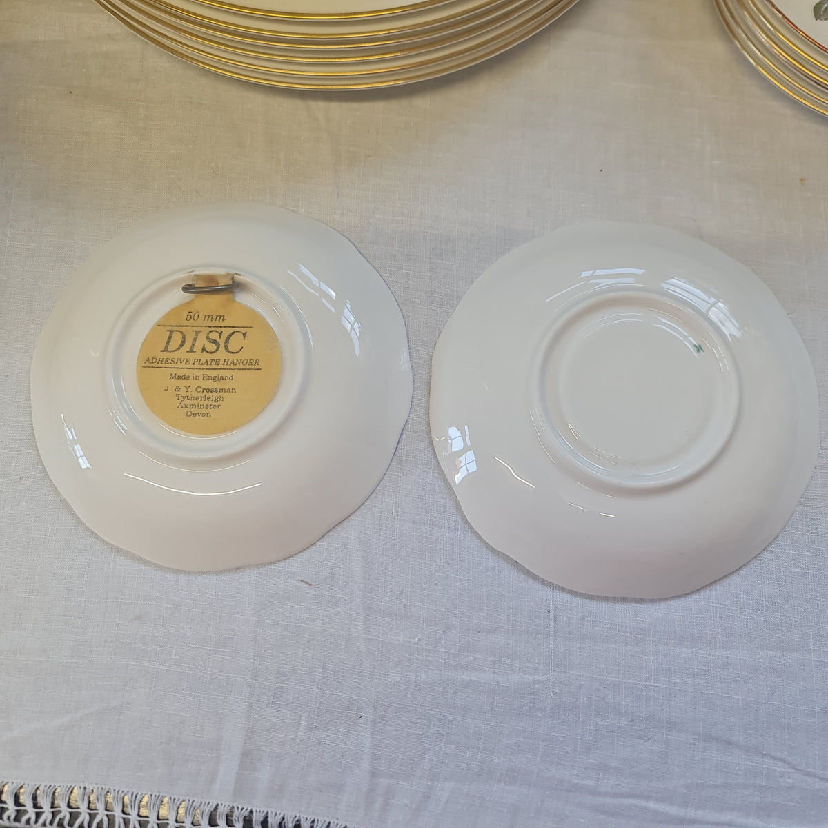 Vintage Blue and white plate x2