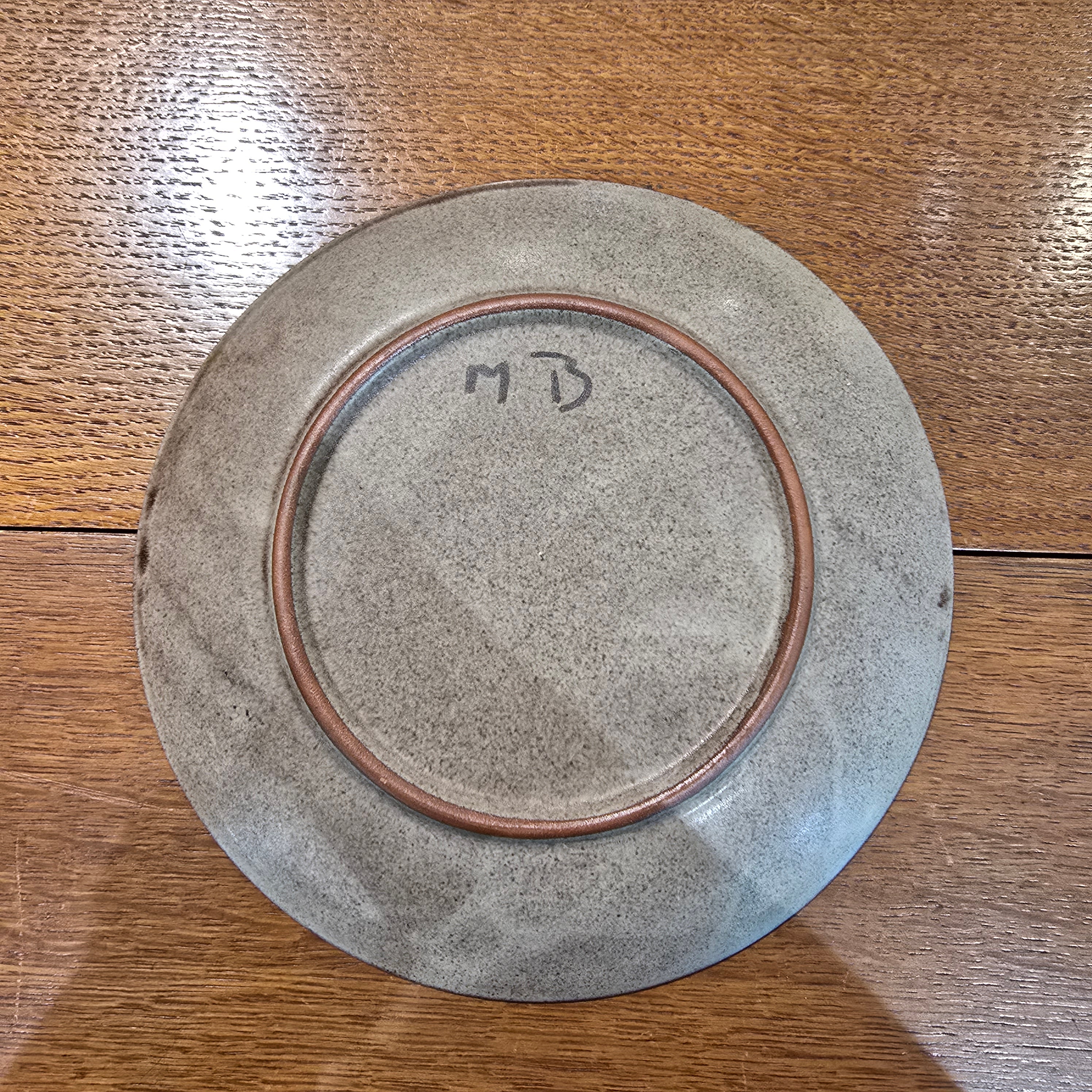Brixham Studio Pottery Hand-Painted Decorative Plate – Sailboat Design