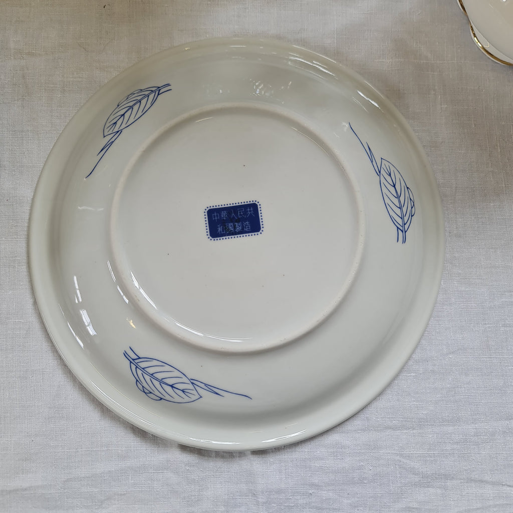 Vintage Blue and white wall plate