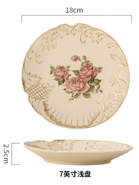 High Quality Rose Cake Plate