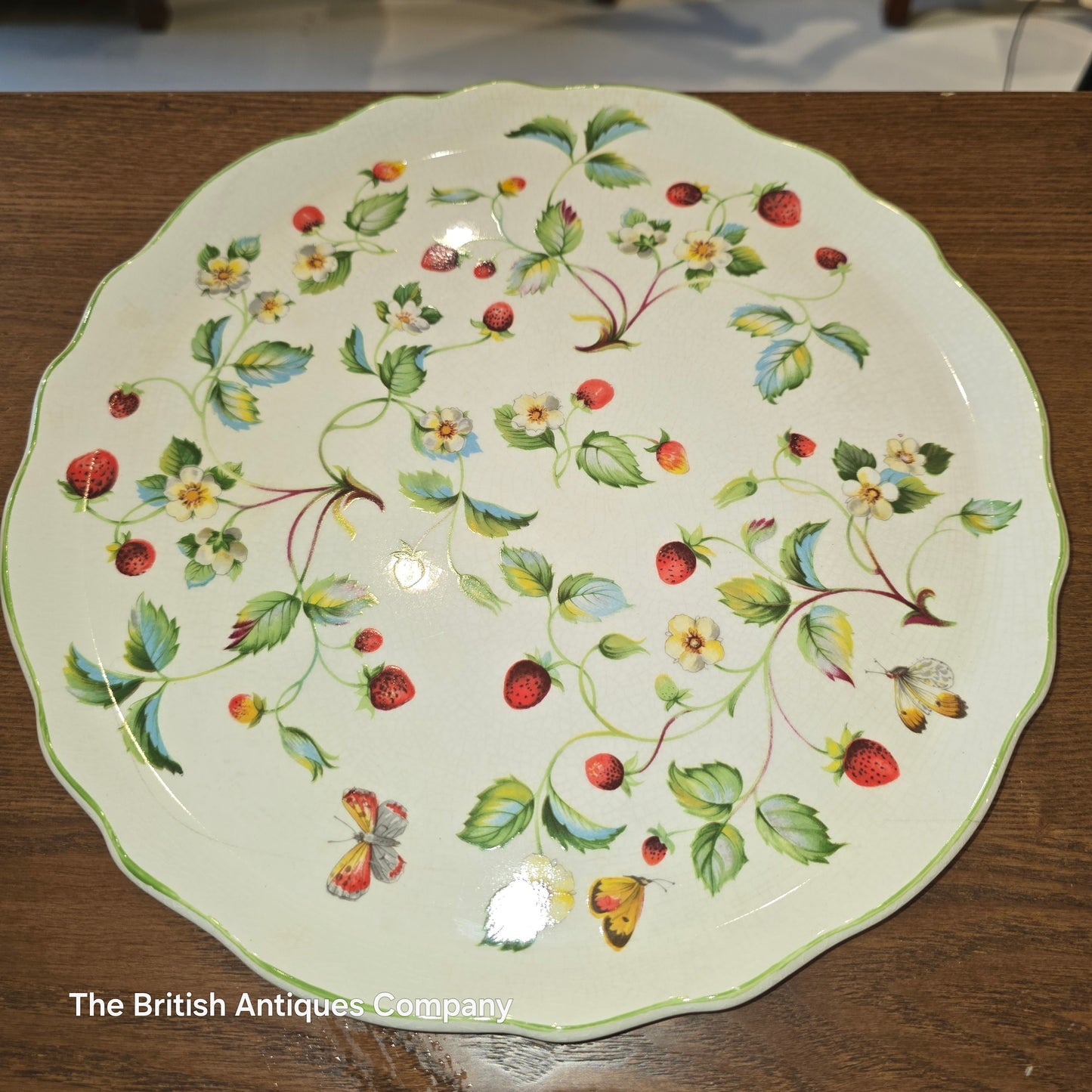 Old Foley Strawberry 27.5cm Plate