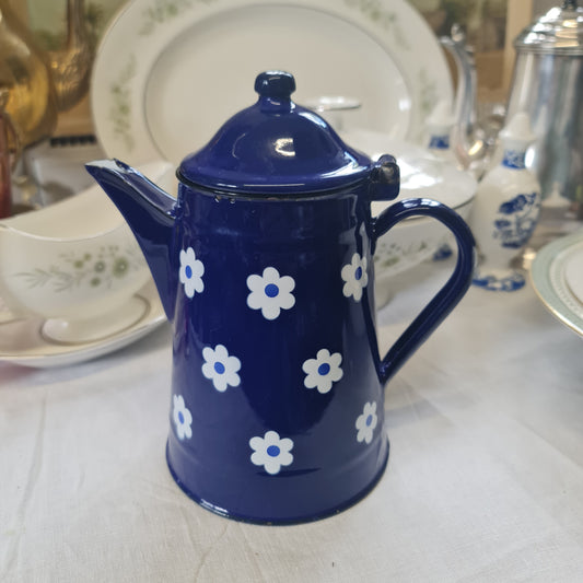 Yugoslavia vintage enamel coffee pot