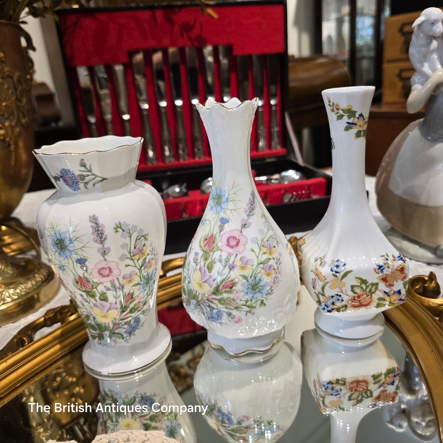 Various Aynsley Vase