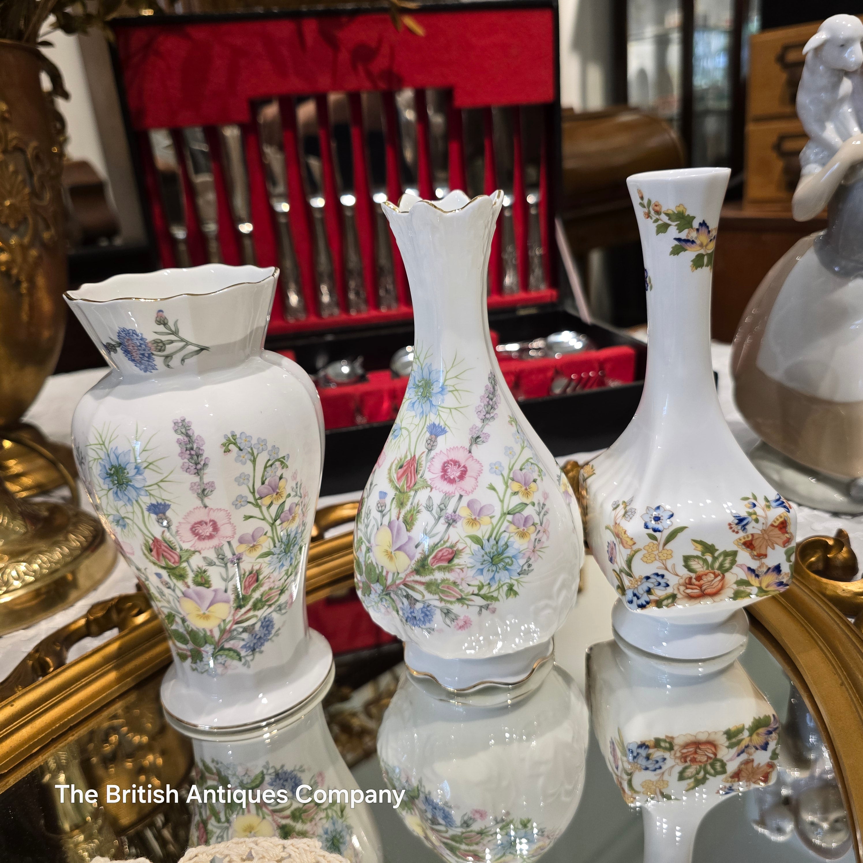 Various Aynsley Vase