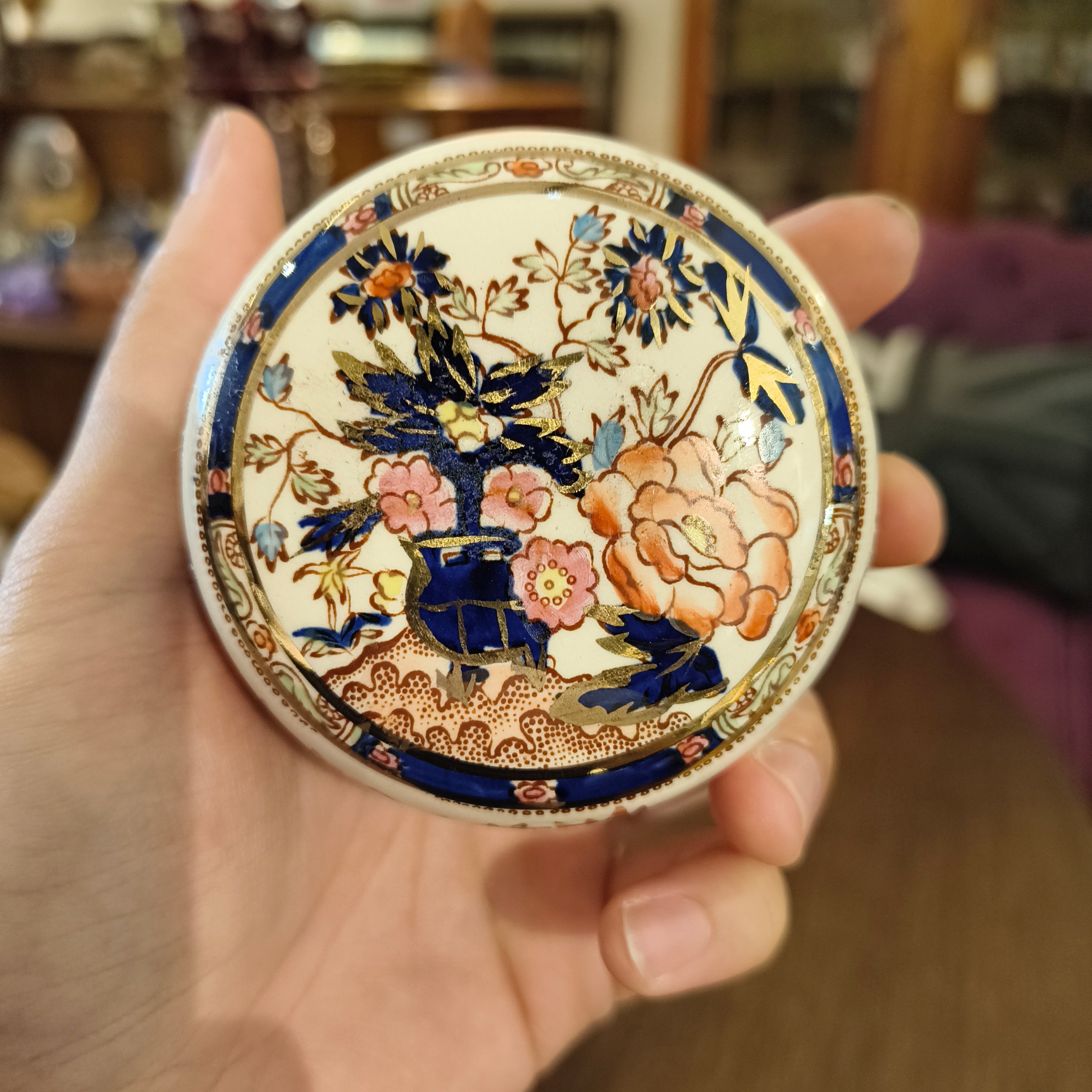 Mason's Ironstone Hand-Painted Ginger Jar