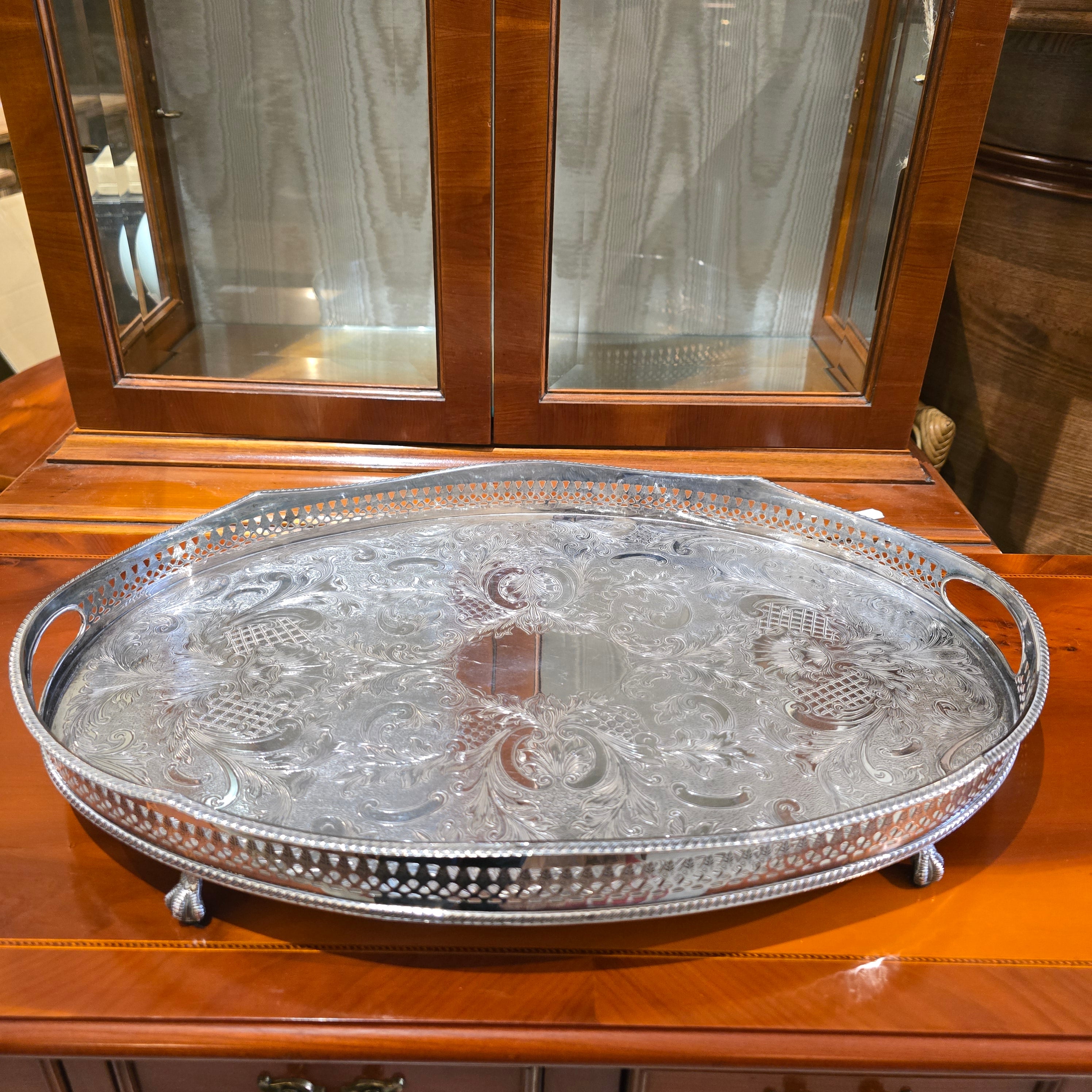 Silver Plated Tray oval shape