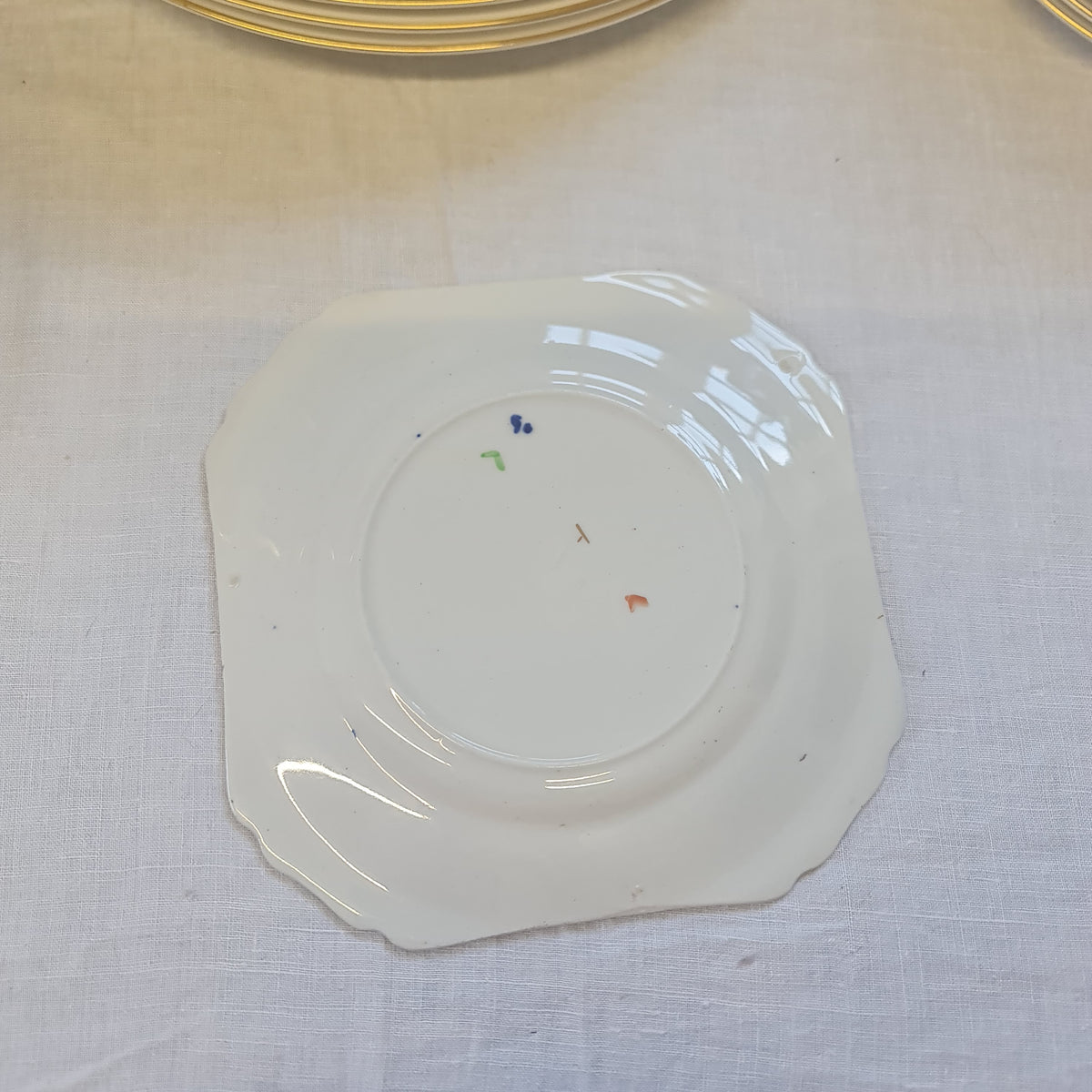 Vintage handpainted desert plate