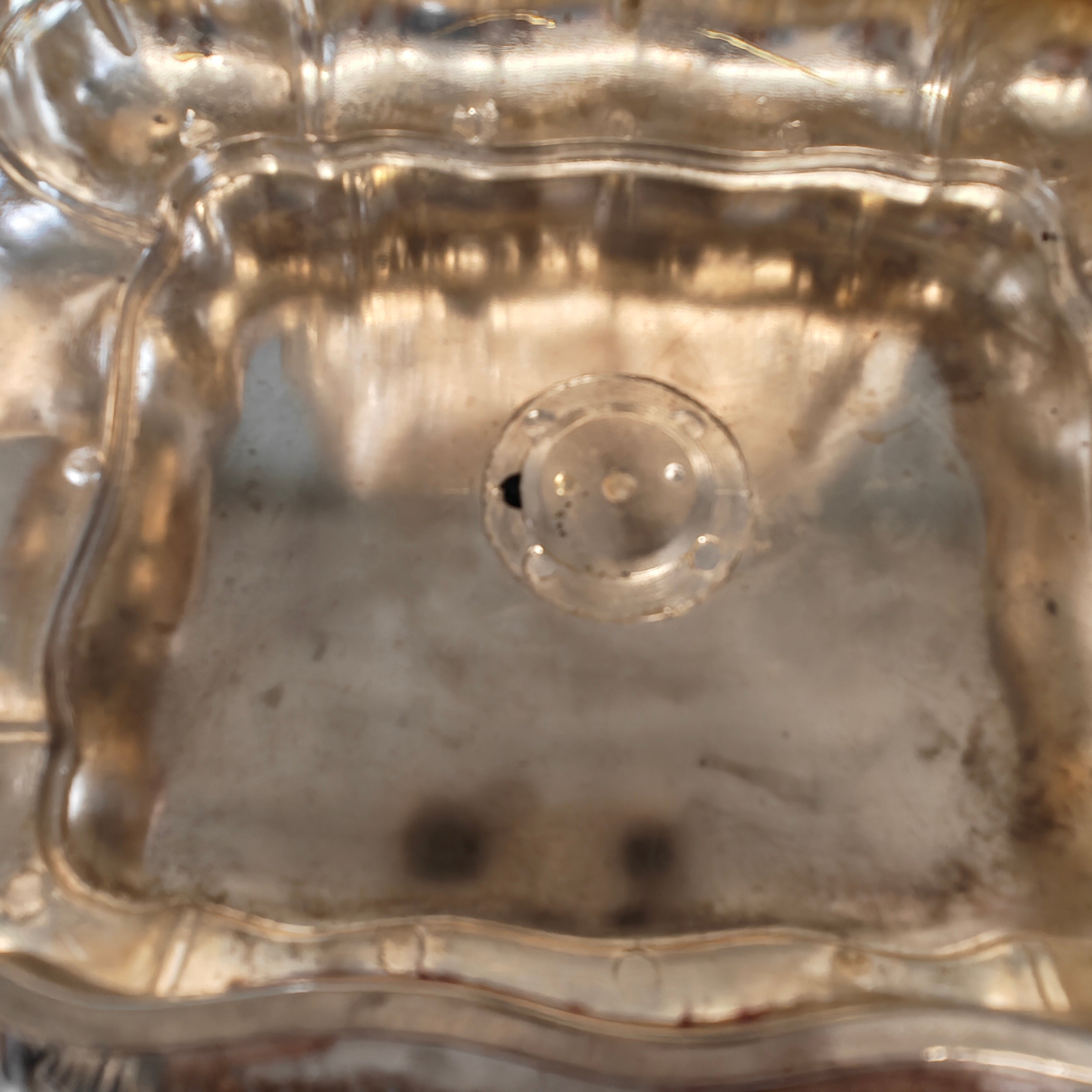Vintage silver plated jewellery box