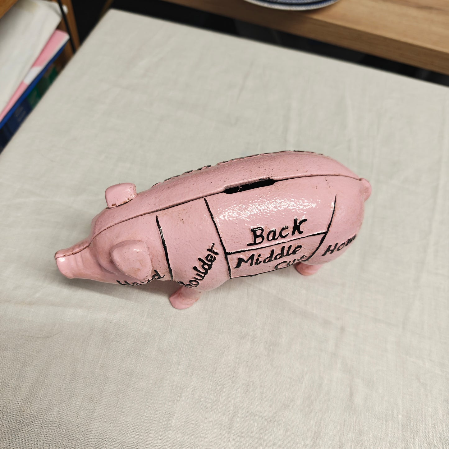 Late 19th century cast iron piggy bank