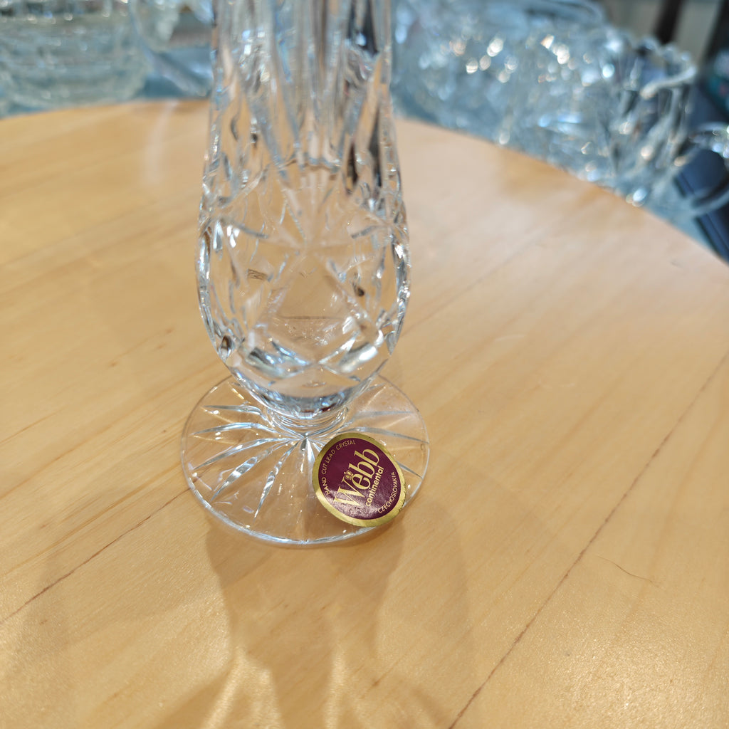 Webb's continental Cezchoskovajis crystal rose vase