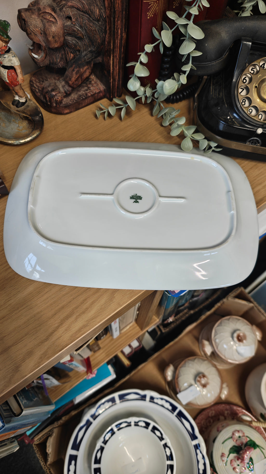 Vintage Germany Bavaria  Mitterteich big platter -32 x 22 cm