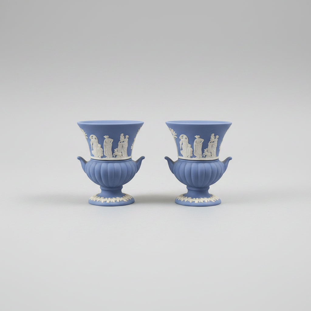 [Aug New Arrival] Wedgwood Jasperware Vintage Campana Urn Vase