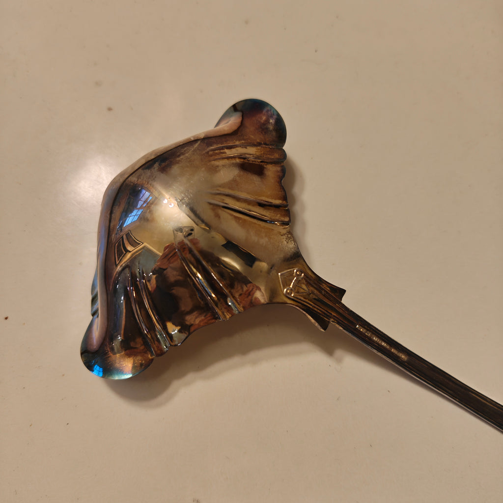 Gorgeous vintage Silver plated ladle L 13 cm
