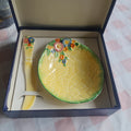 Vintage crown Devon butter dish set
