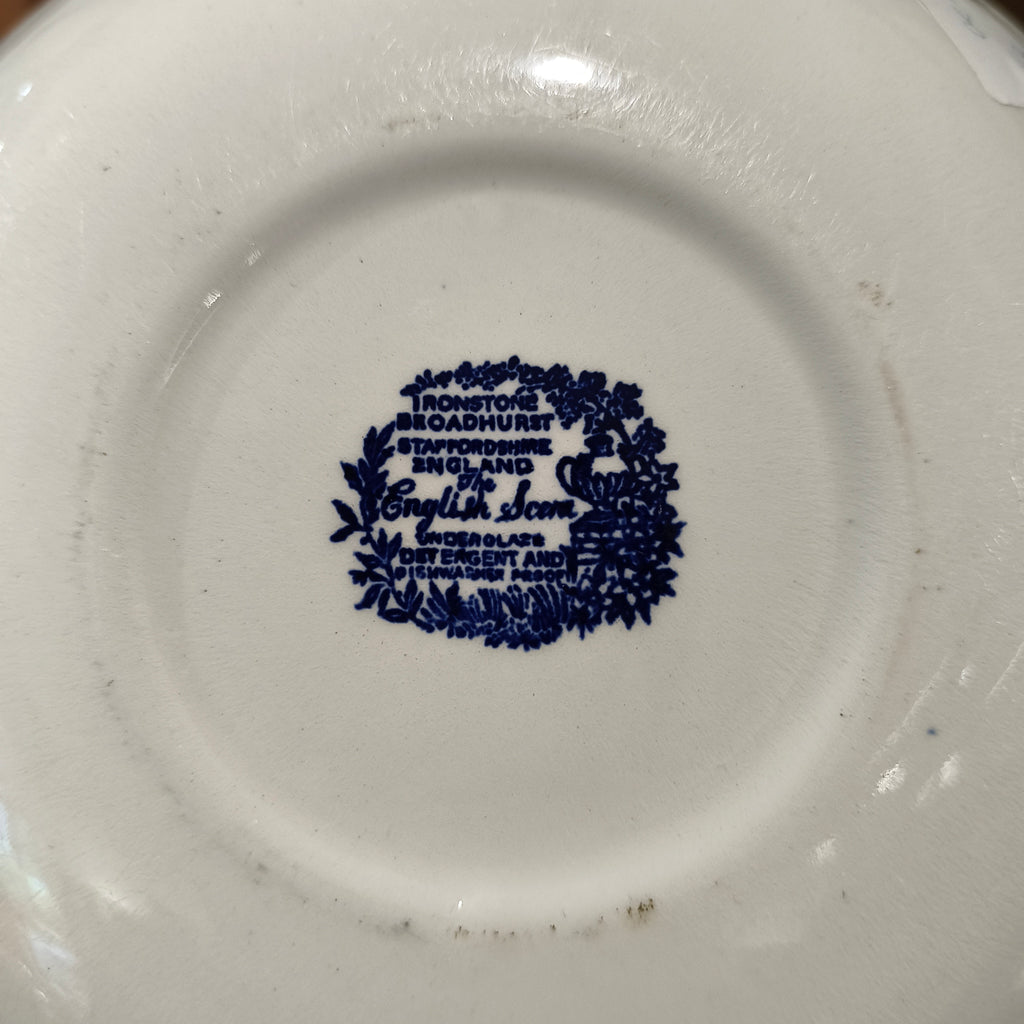 Vintage Broadhurst 'The English Scene' Ironstone Serving Bowl, 22cm – Made in Staffordshire, England