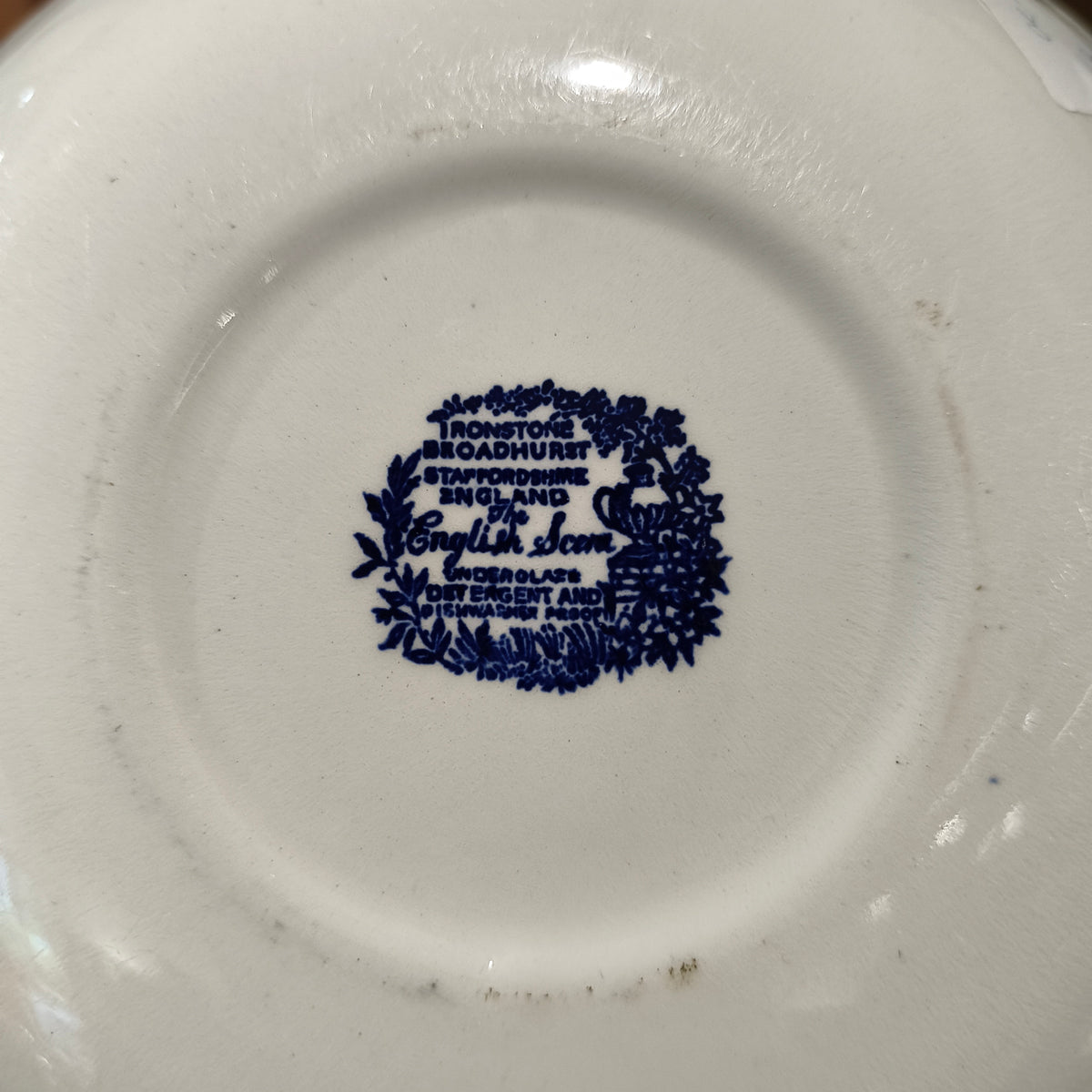 Vintage Broadhurst 'The English Scene' Ironstone Serving Bowl, 22cm – Made in Staffordshire, England