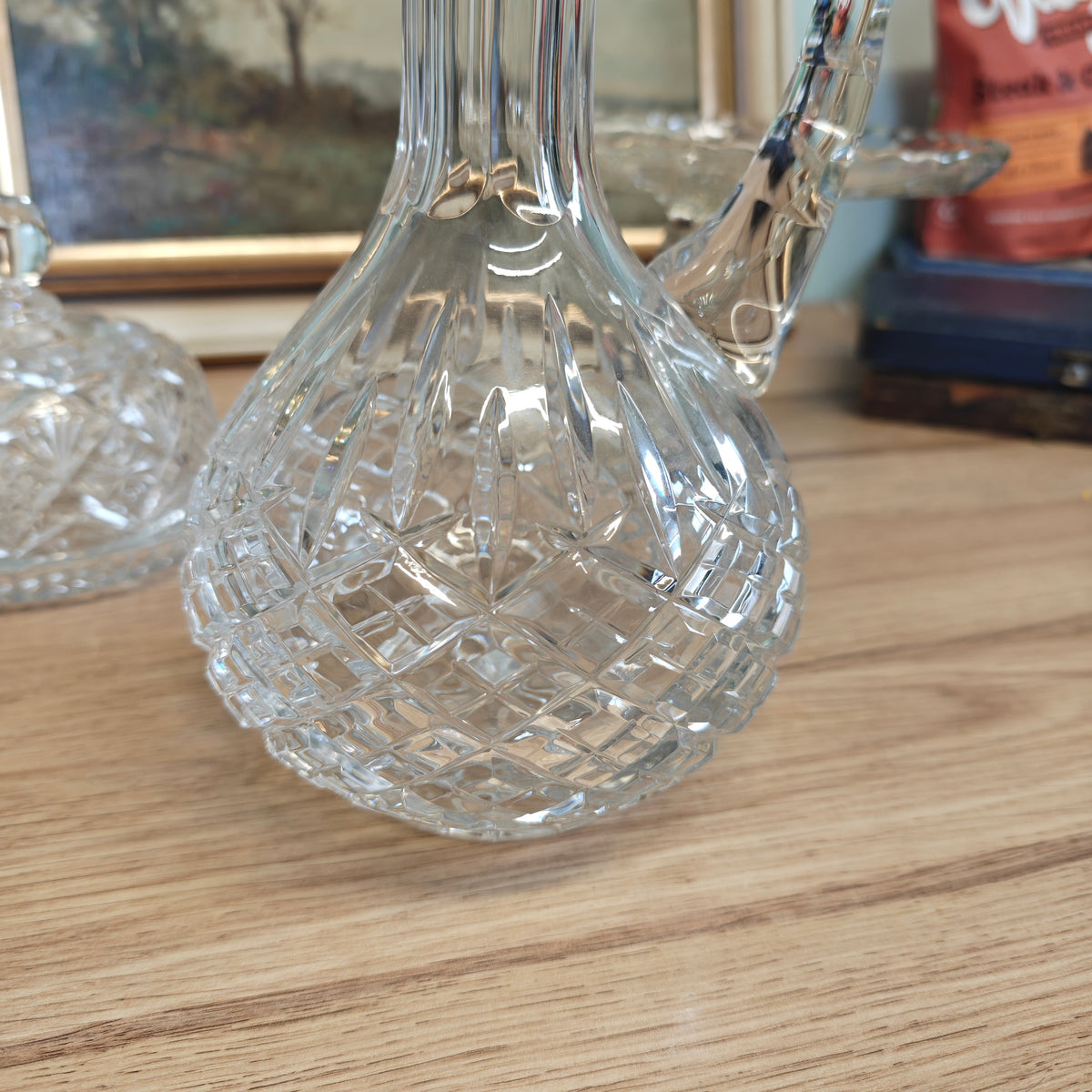 Possible Waterford Crystal handled decanter Glandore pattern