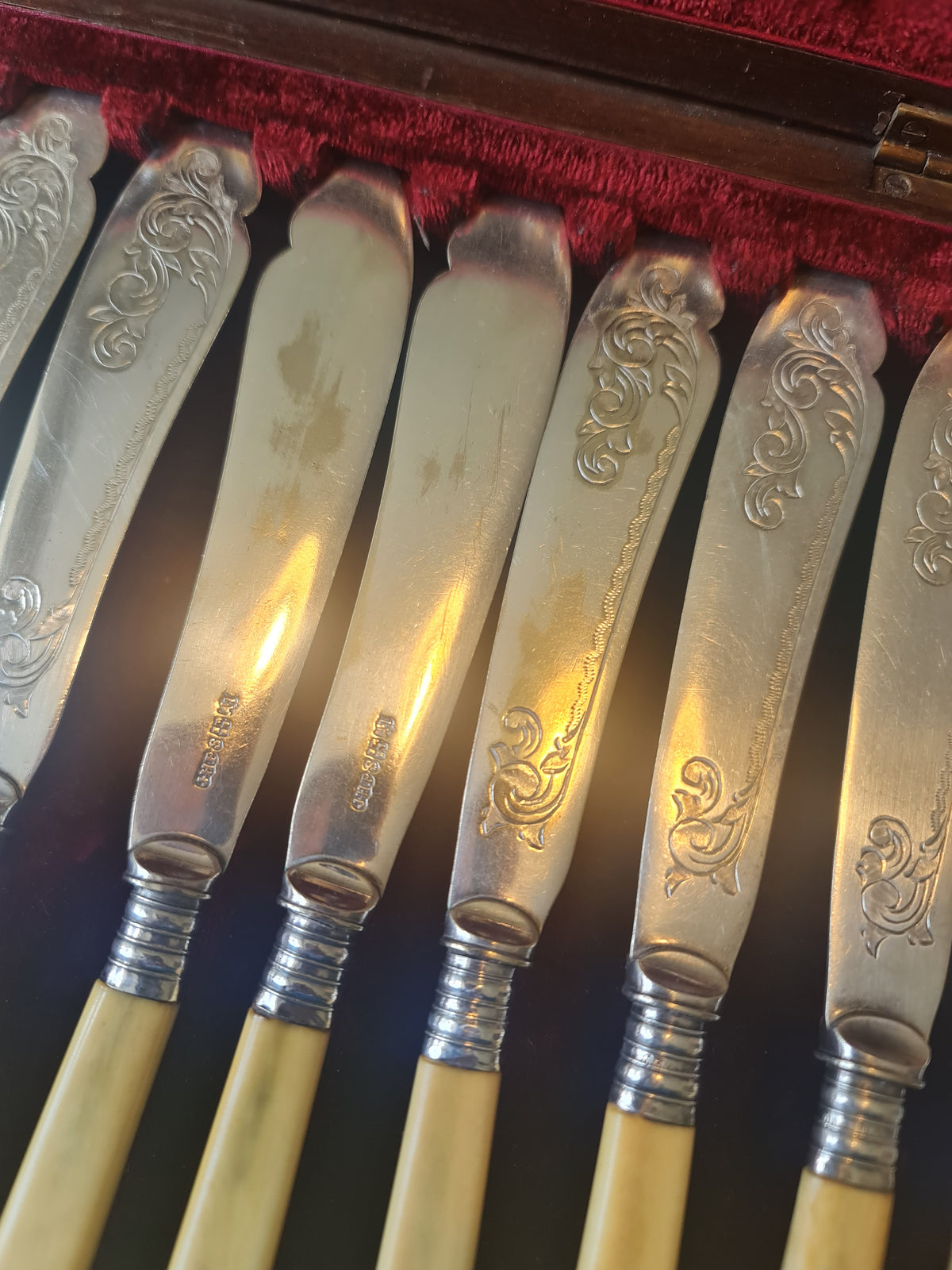 Victorian high grade silver plated cutlery by Joseph Haywood &Co