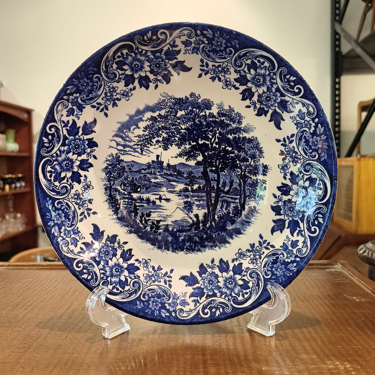 Vintage Broadhurst 'The English Scene' Ironstone Serving Bowl, 22cm – Made in Staffordshire, England