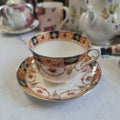 Vintage Gladstone fine bone china imari tea set tableware