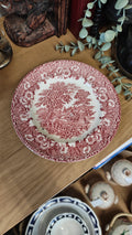 20cm English ironstone cranberry plate