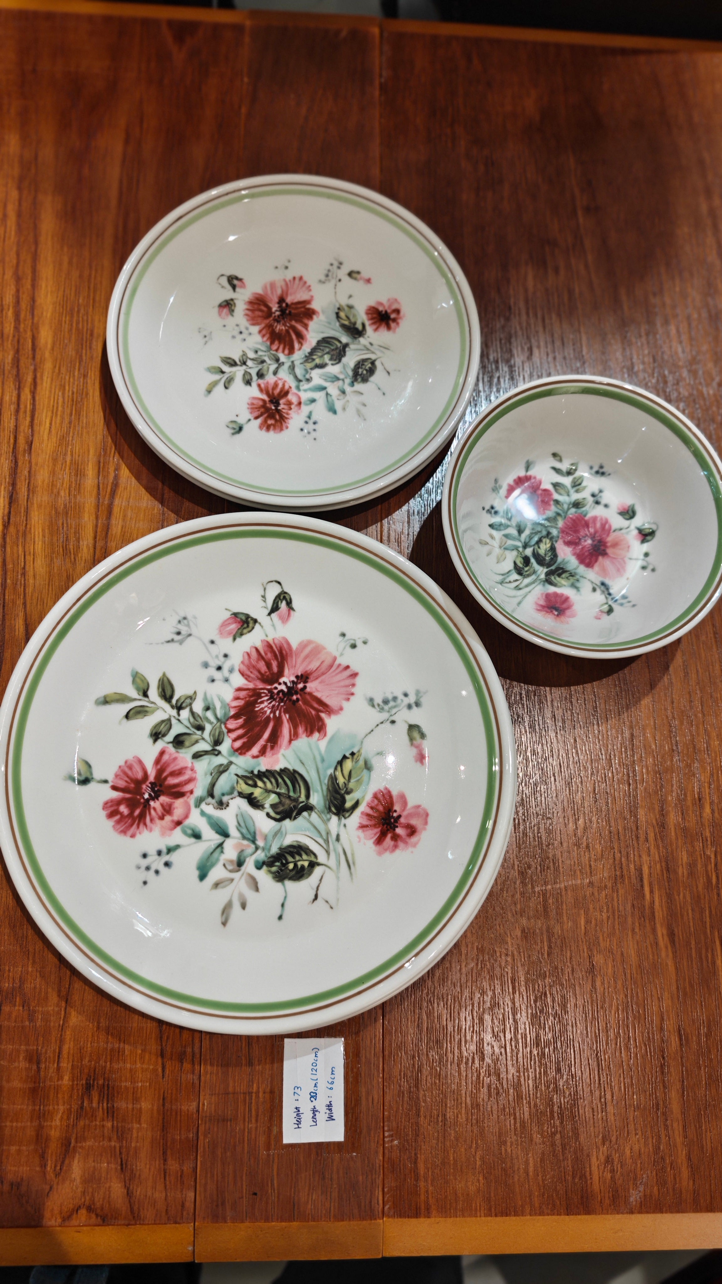 Royal Albert Rougefield Vintage Dinner Set of 3