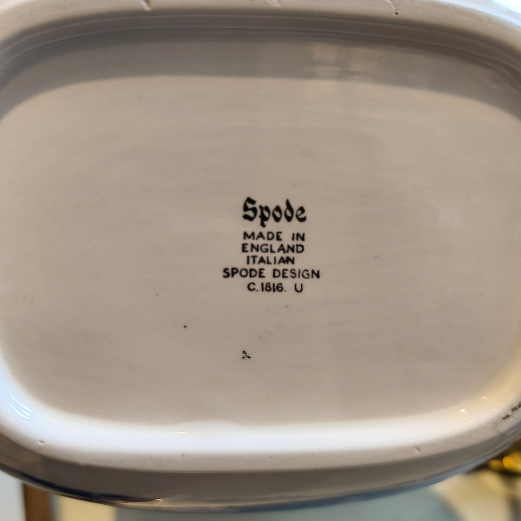 Spode Blue Italian Teapot – Made in England, Italian Pattern (c.1816)