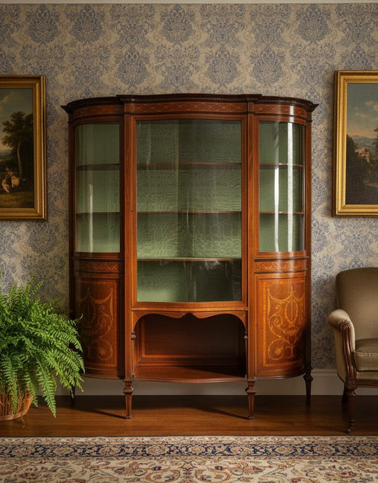 Magnificent Antique Mahogany display cabinet