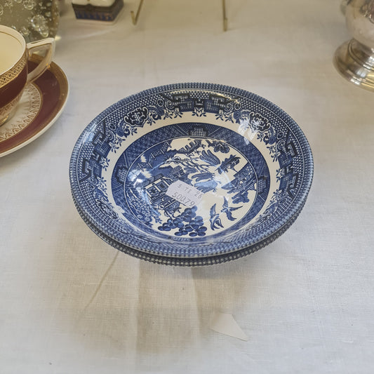 Broadhurst vintage Blue village soup bowl