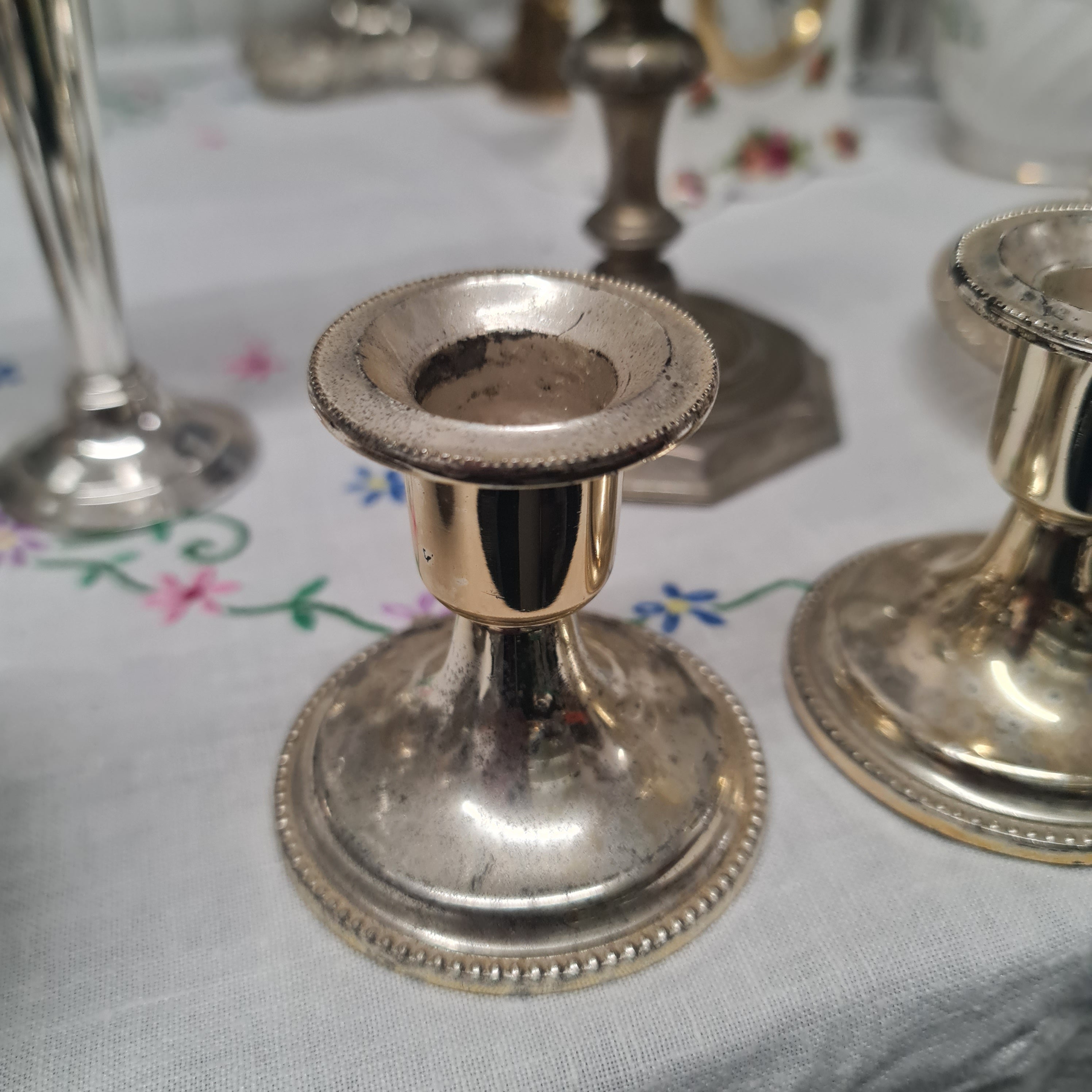 Vintage Silver plated ornaments