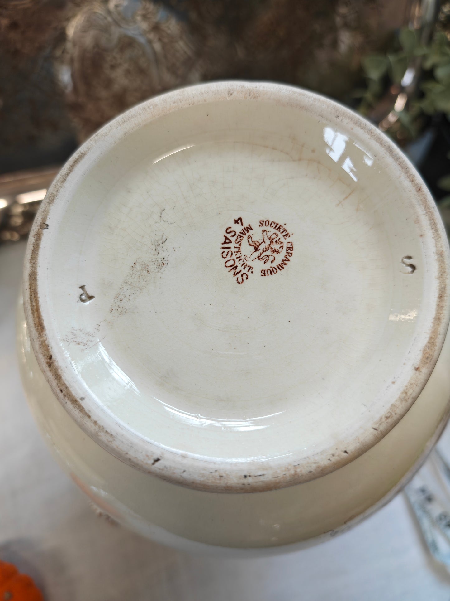 Société Céramique Maestricht Dutch ironstone big jug
