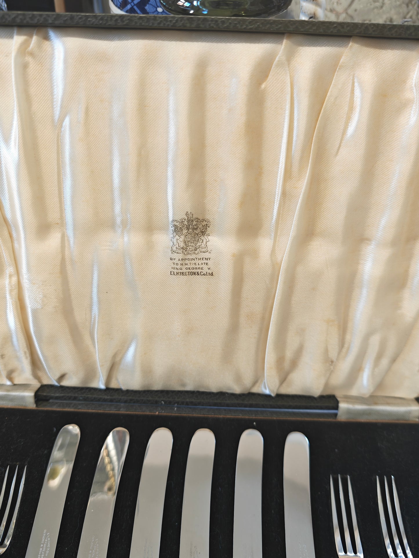 High Grade Elkington silver plated desert Cultery set circa 1900