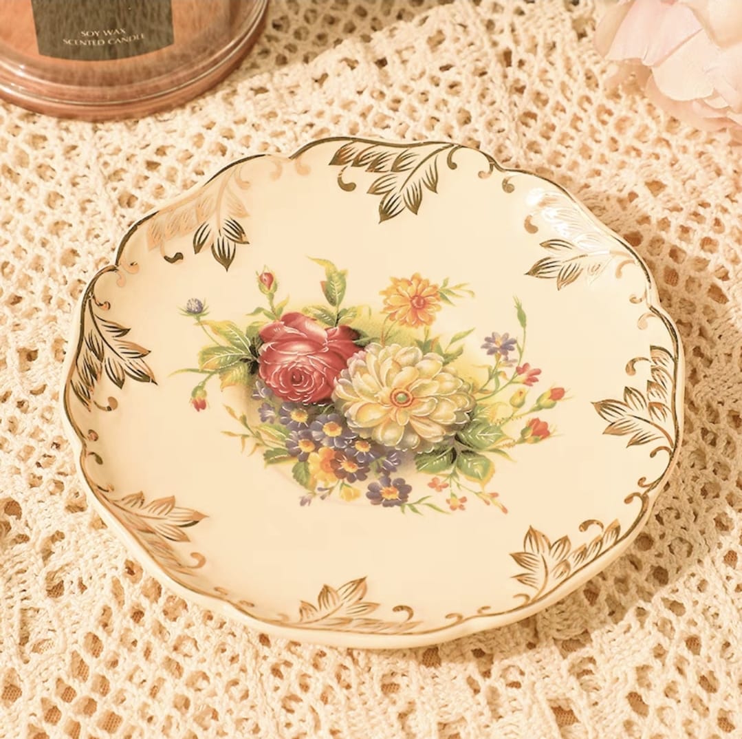 High Quality Floral Cake Plates 14.5cmx2cm