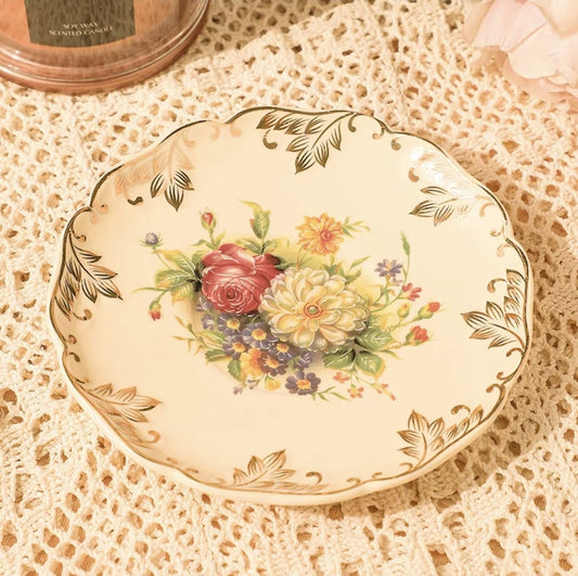 High Quality Floral Cake Plates 14.5cmx2cm