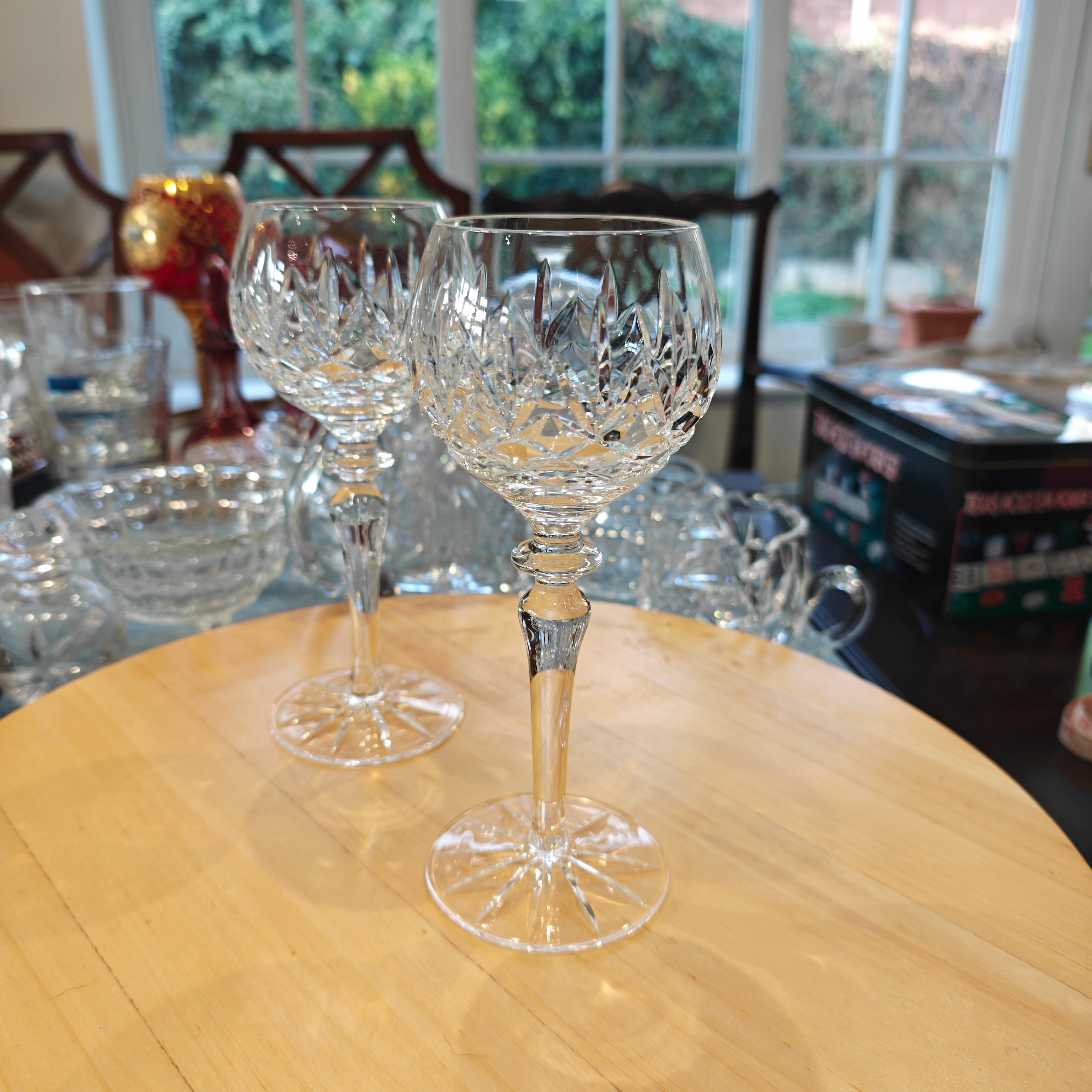 Waterford Lismore Hock wine glasses. Very good condition