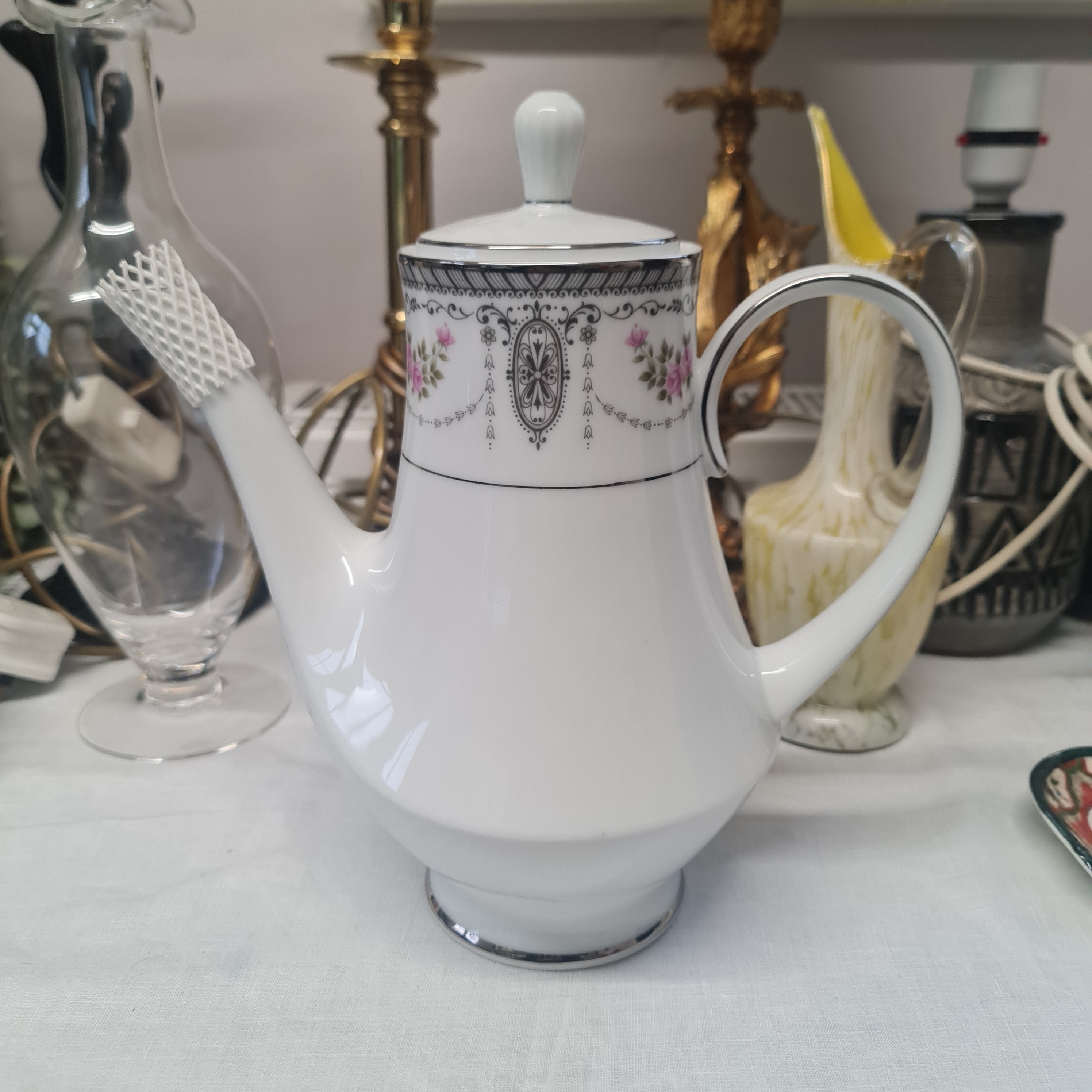 Noritake Fine Bone China Large Coffee Pot - Clarice