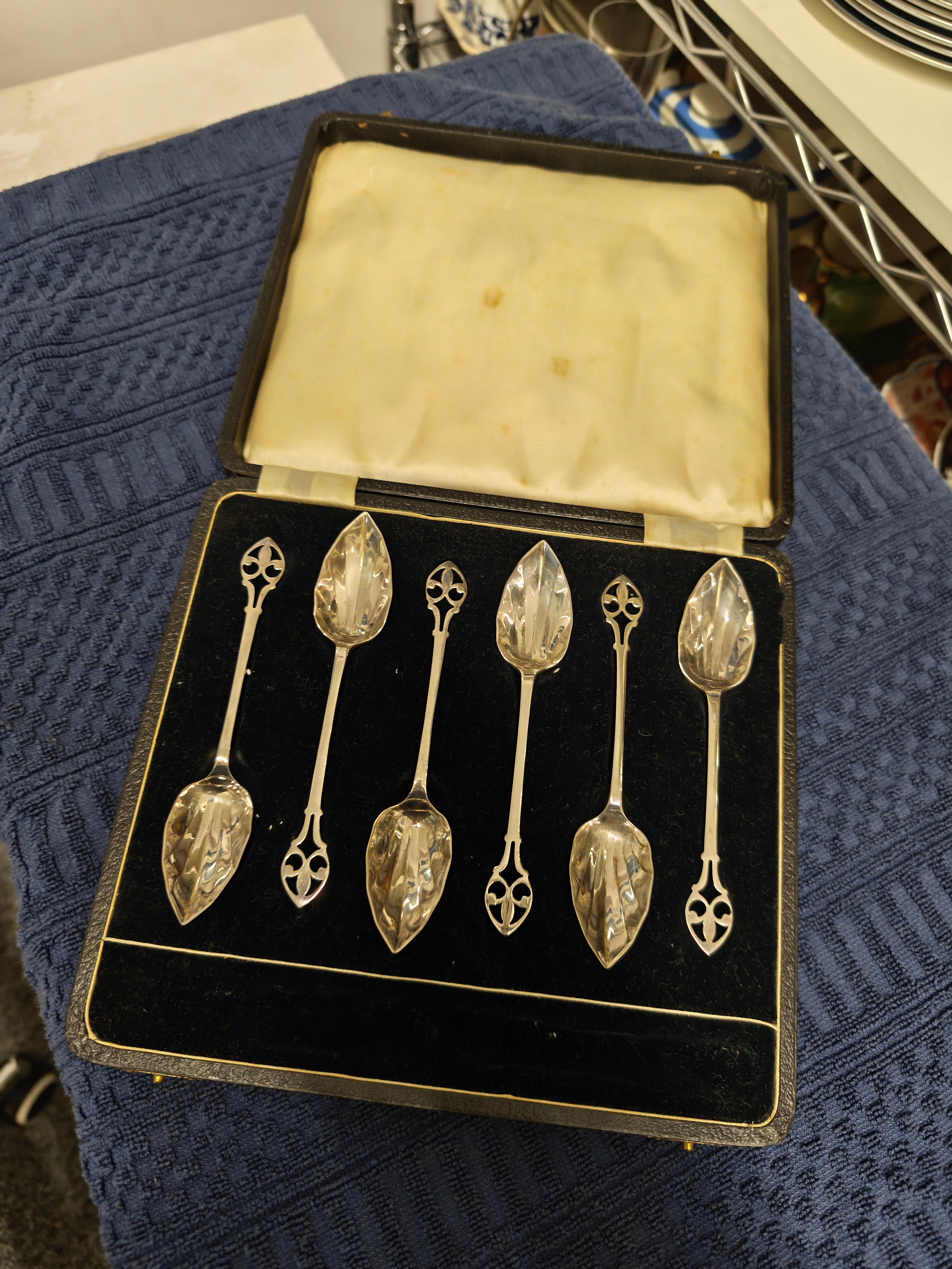 Vintage silver plated desert spoon